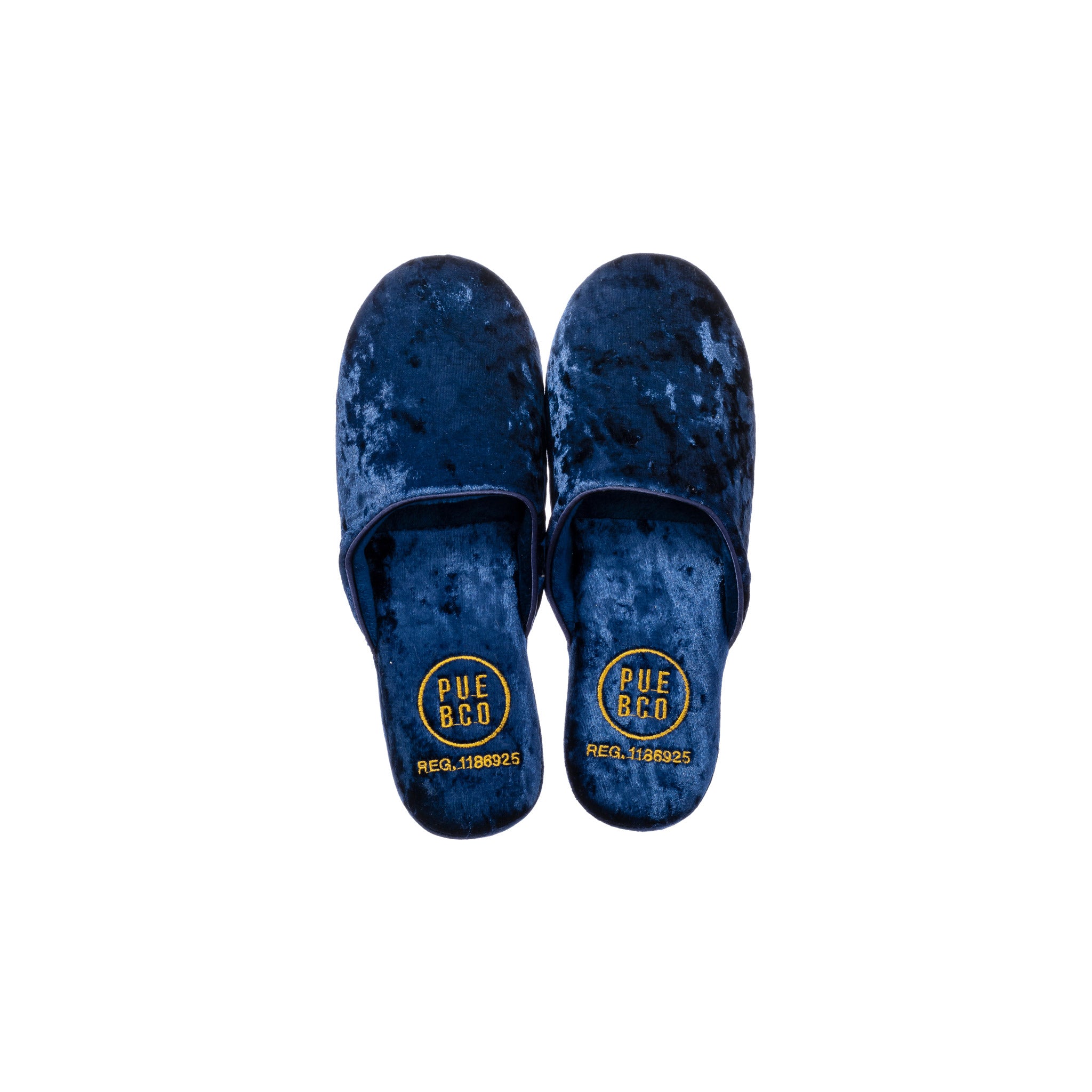 Velvet Slipper Small Navy Blue Puebco Canada