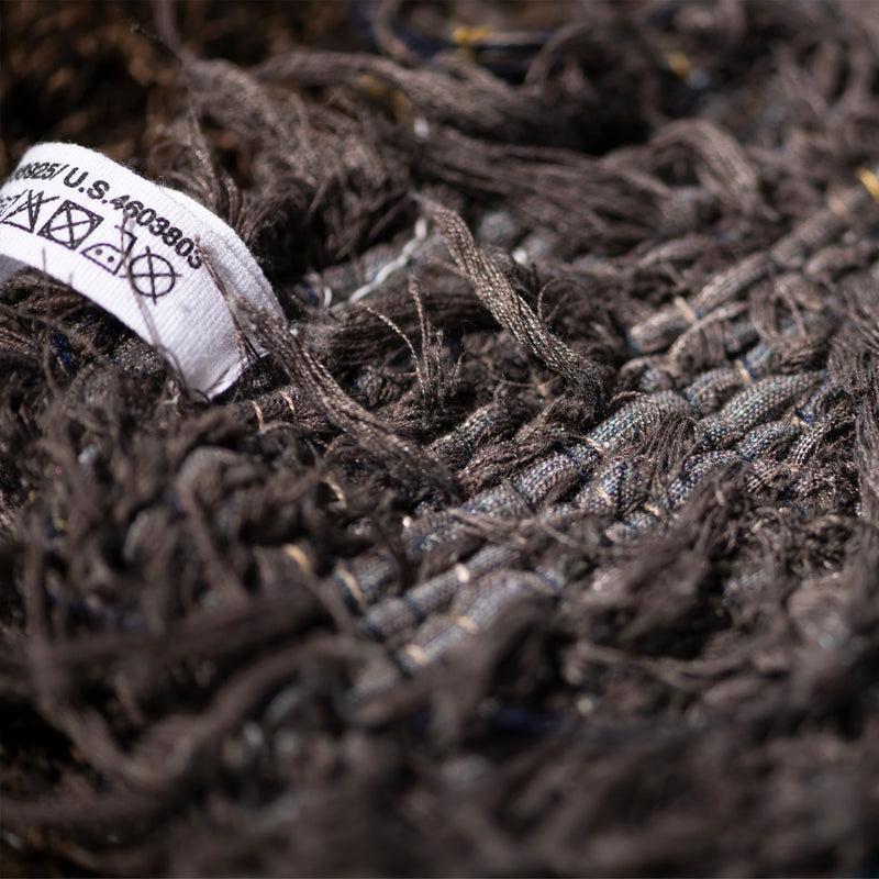 Recycle Selvedge Shaggy Rug / Side Line