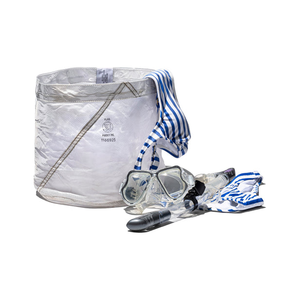 Covered Vintage Parachute Organizer / Medium
