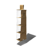 RUBBERIZED FABRIC HANGING ORGANIZER / BAG 4 Shelves