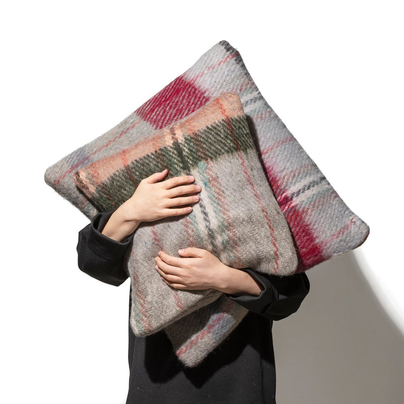 Alternate view of Puebco Recycled Wool Mix Cushion Cover / Assorted Color / 60 X 60 made from reclaimed fabric