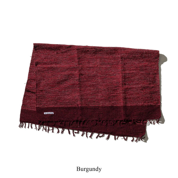 Handloomed Recycle Yarn Rug  / 2.25x3m Burgundy