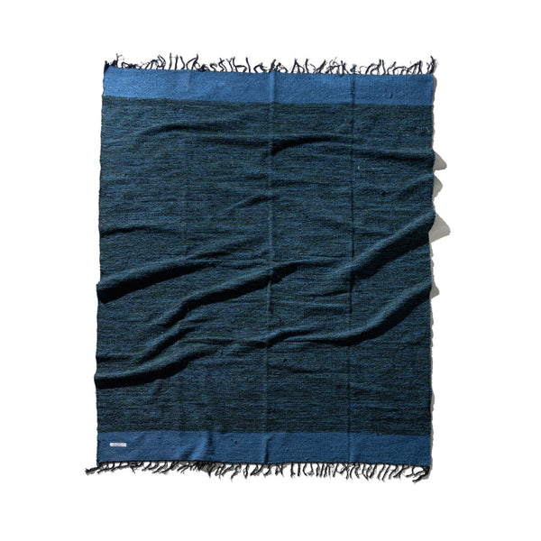 Handloomed Recycle Yarn Rug  / 2.25x3m Blue