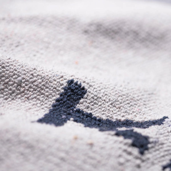 Handloomed Recycle Yarn Kitchen Mat  / White 45 X 120cm