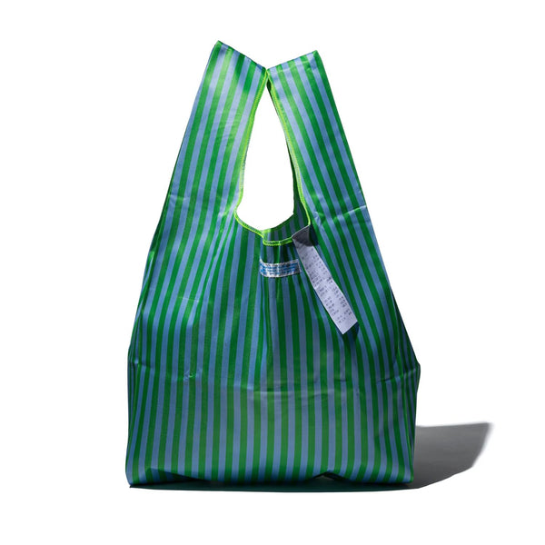 School Tie Fabric Bag - Green X Light Blue