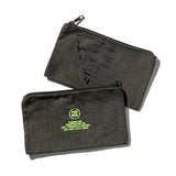 Vintage Tent Fabric Pouch - Neon Green