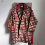 COLLARED COAT: TRUCK SEAT FABRIC