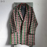 COLLARED COAT: TRUCK SEAT FABRIC