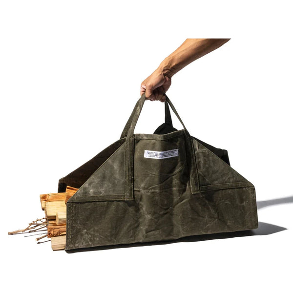 Puebco Tent Fabric Firewood Carrier - Green | Drake General Store