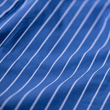 Cotton Stripe Regular Pants / Blue
