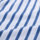 Cotton Stripe Regular Pants / White