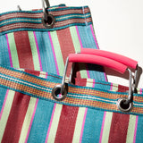 Recycled Plastic Stripe Bag / Rectangle D15