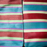 Recycled Plastic Stripe Bag / Rectangle D15