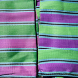 Recycled Plastic Stripe Bag / Rectangle D15