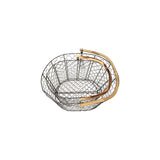 Rattan Handle Wire Basket - Small