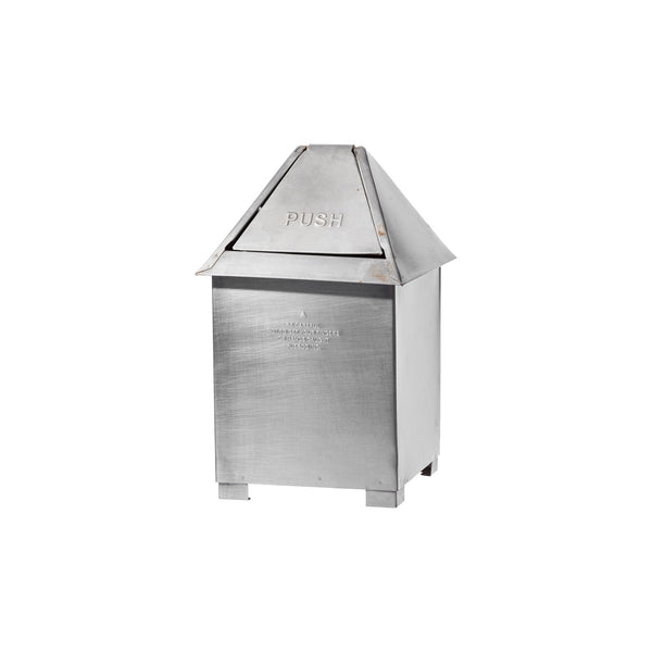 Puebco Table Top Dust Bin / Natural in steel