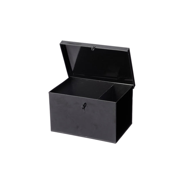 Container With Partition - Large Black