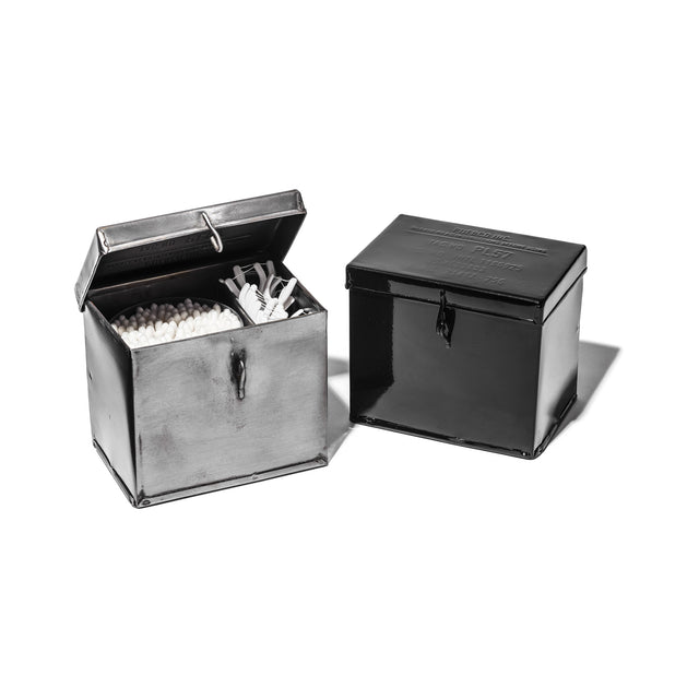 Container With Partition - Small Natural