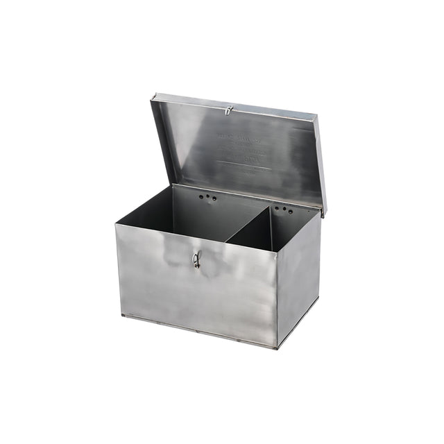 Container With Partition - Large Natural