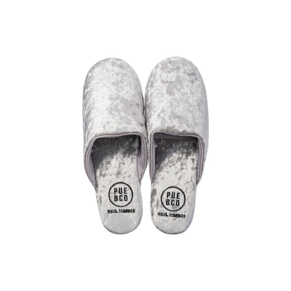 Velvet Slipper Large Silver