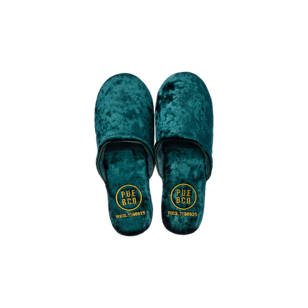 Velvet Slipper Small Green