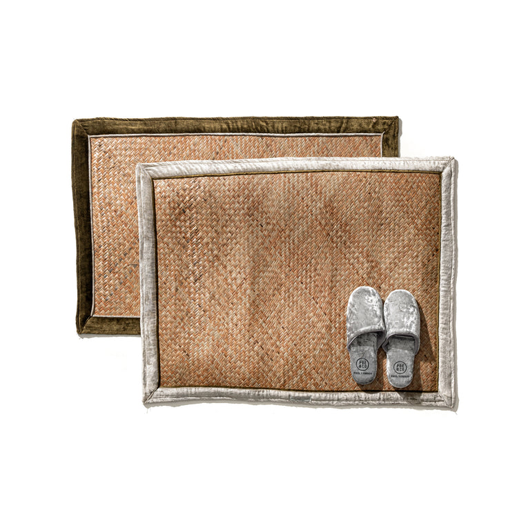 Handwoven Nap Mat - Silver