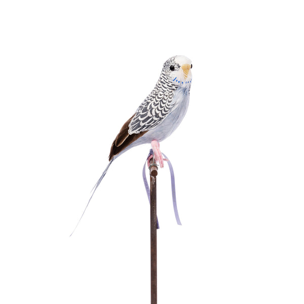 Artificial Bird - Grey Budgie