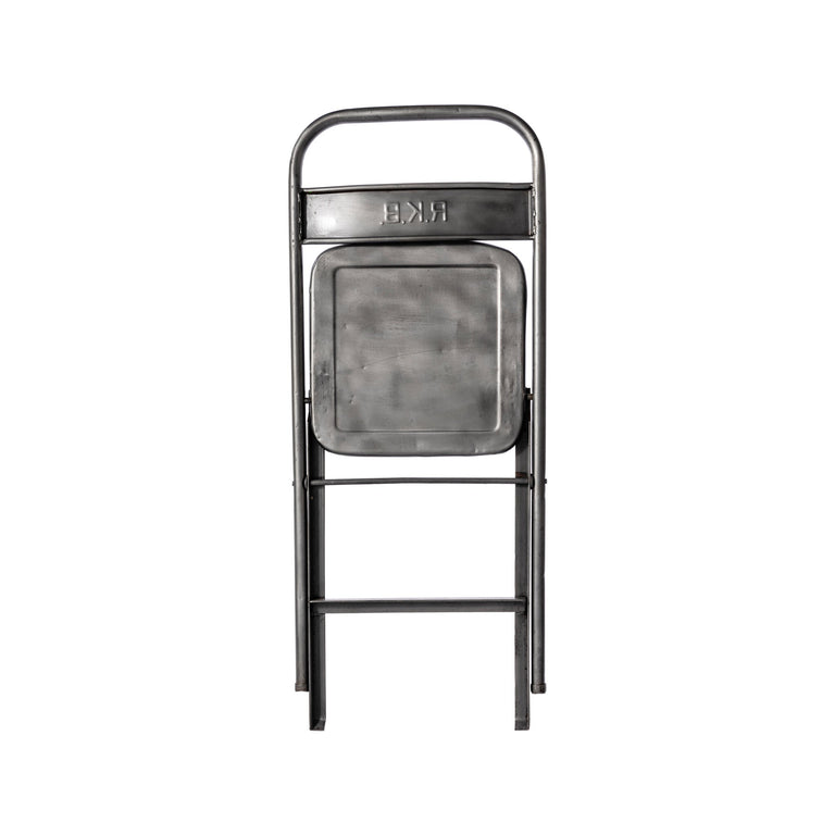VINTAGE STEEL FOLDING CHAIR / Natural