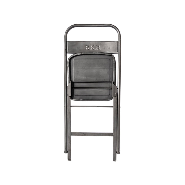 VINTAGE STEEL FOLDING CHAIR / Natural