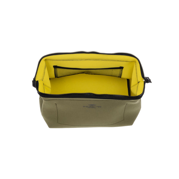 Wired Pouch Large Olive/Yellow