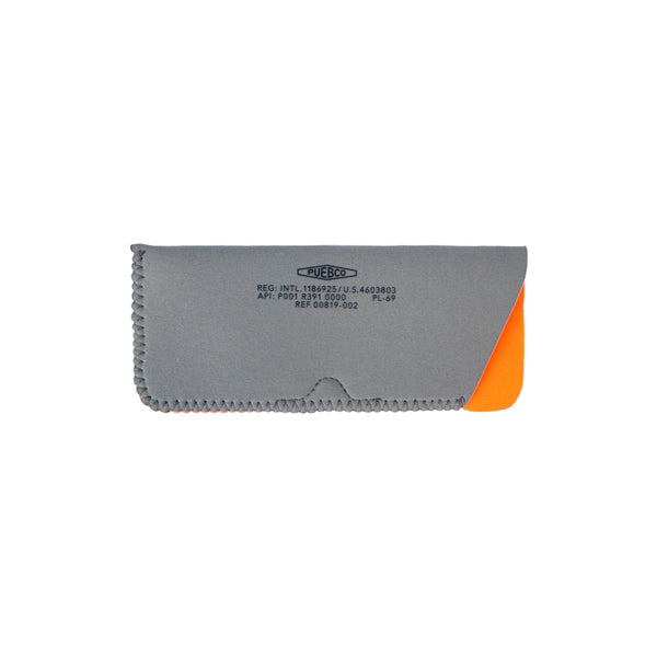 Glasses Sleeve - Light Grey/Orange