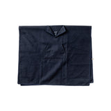 Felted Blanket Poncho - Navy Blue